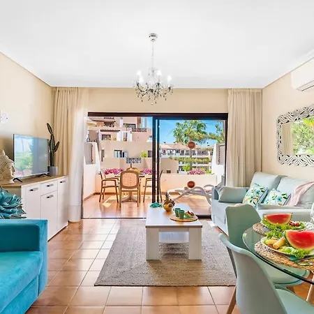 Azzurro Vibe With Ocean Sight In Heated Pool Complex - Tropical Dream Apartamento San Miguel de Abona